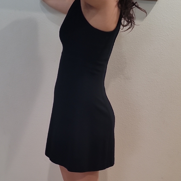 Bebe Black Vintage Halter Style Sheath Mini Dress